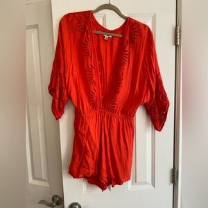 Amuse Society Babe Alert romper | Size: M | Color: Red